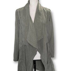 Max Jeans Charcoal Gray Drape Jacket • Size Large
